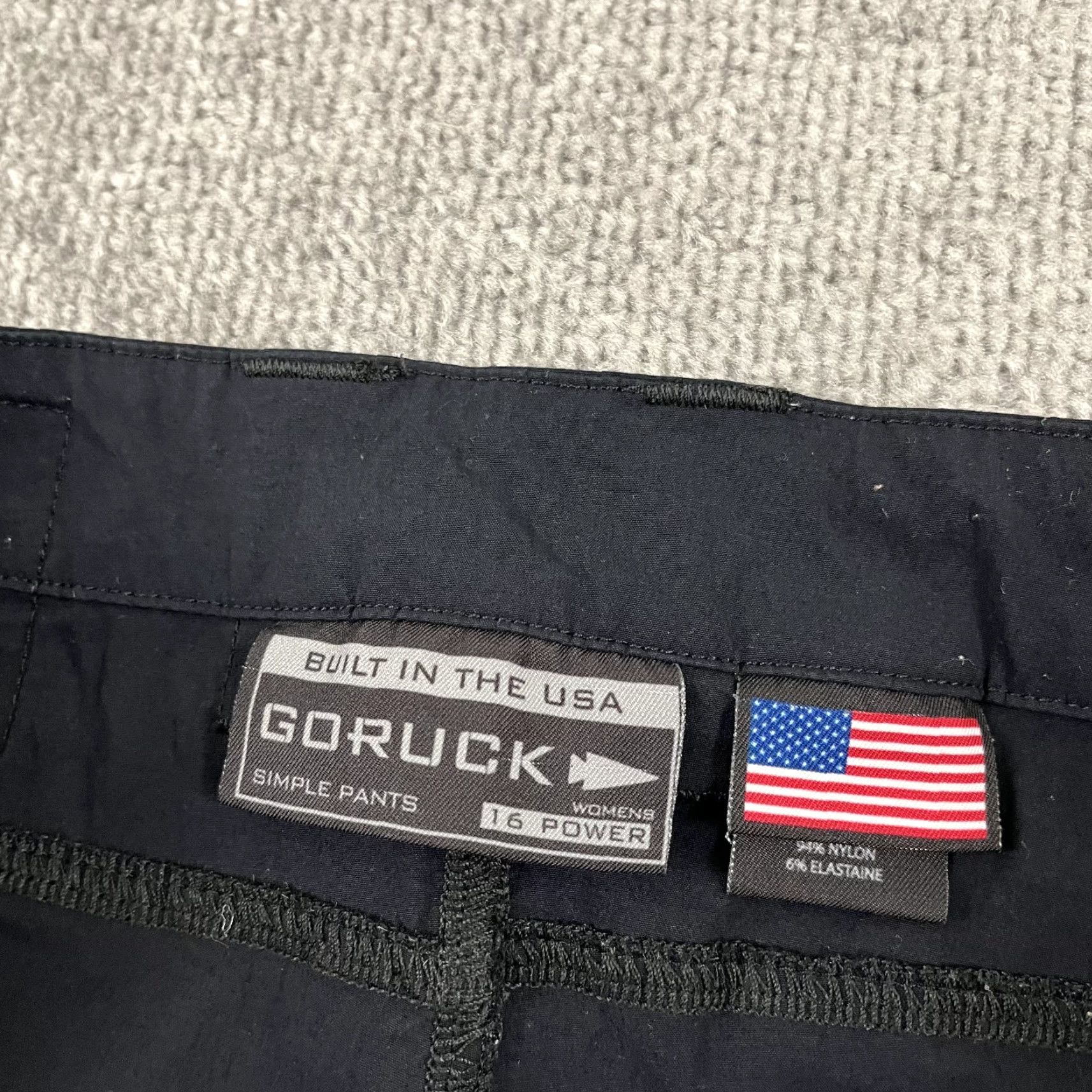 GORUCK GORUCK Simple Pants Black Nylon Outdoor Travel Hiking Sz 40 Regular 33" Inseam Mens Unisex Size 27" / US 4 / IT 40 - 2 Thumbnail