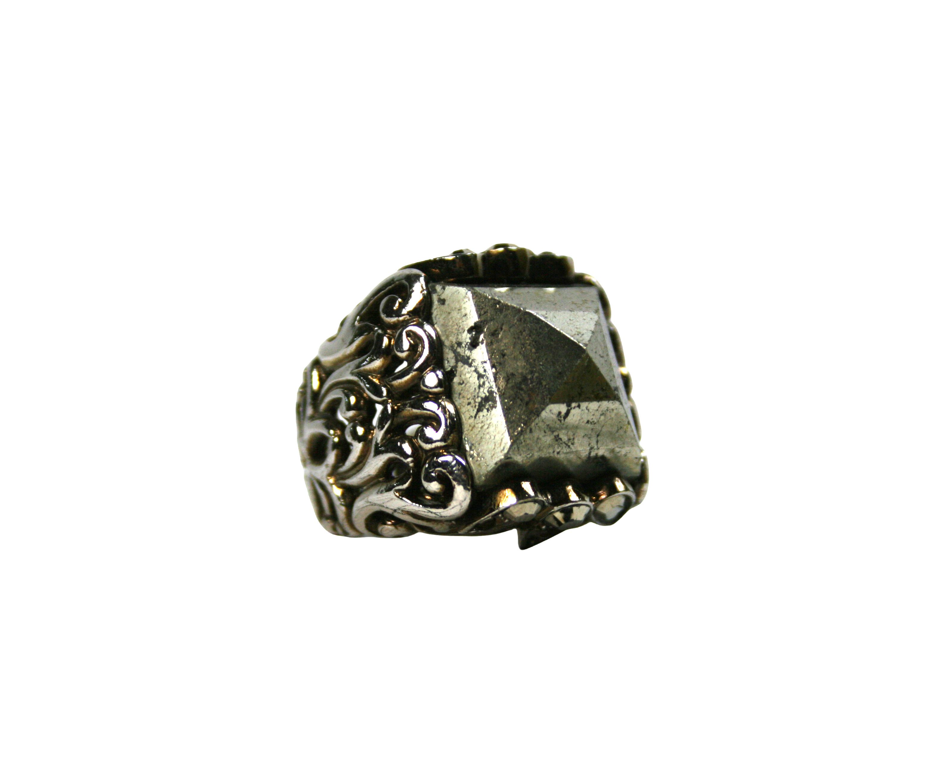 Roberto Cavalli 00S Pyrite Barocco Ring Vintage Size ONE SIZE - 1 Thumbnail