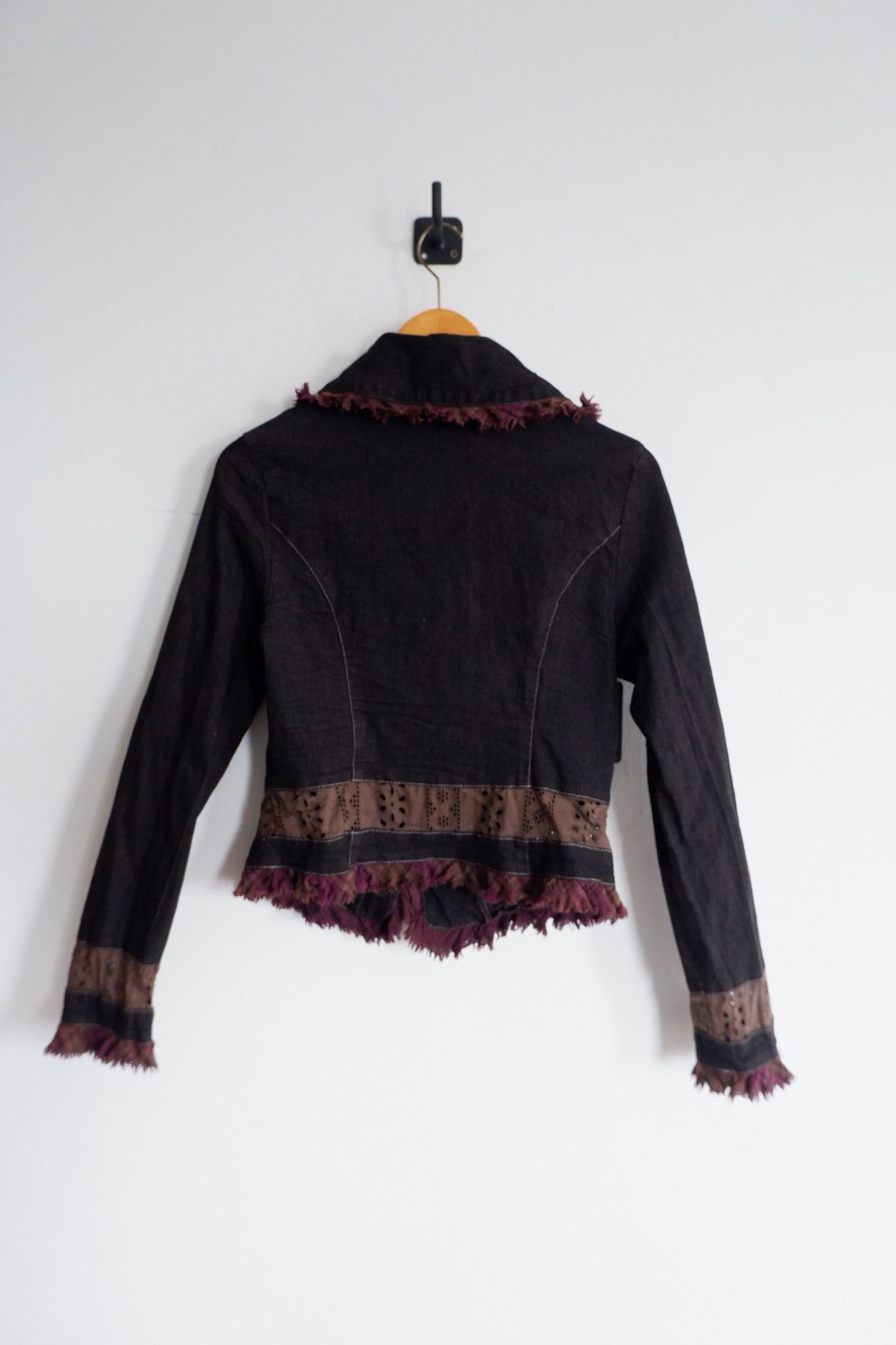 If Six Was Nine Vintage Ohlala Japan Reconstructed Blazer Denim Size S / US 4 / IT 40 - 2 Thumbnail