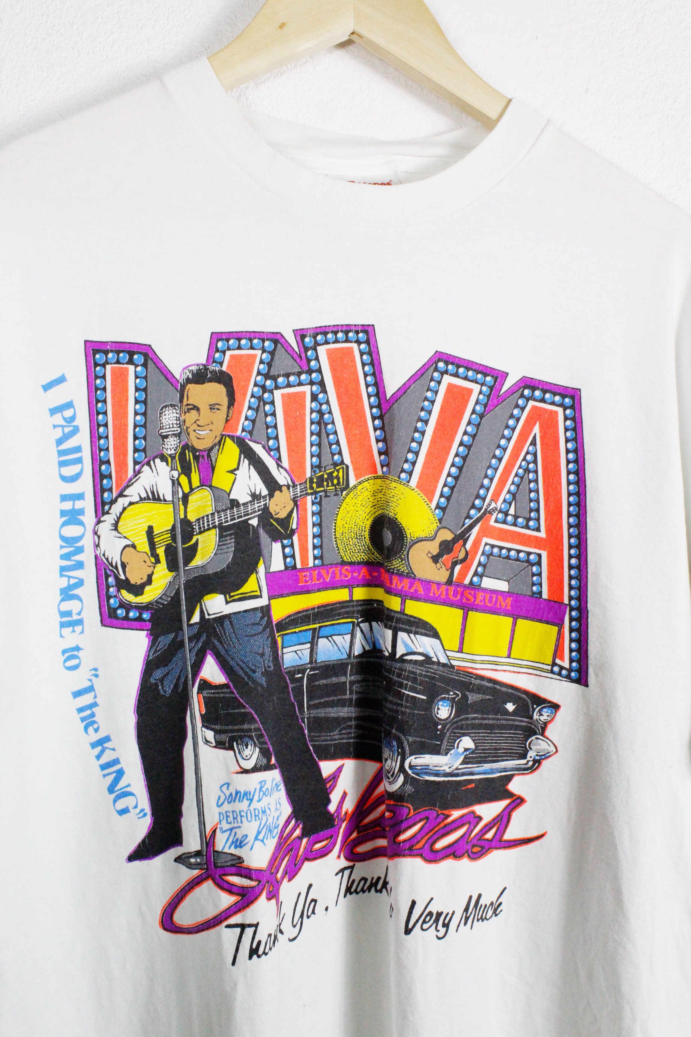Vintage Vintage Elvis Presley Viva Las Vegas Graphic Tee T-shirt Size US L / EU 52-54 / 3 - 2 Thumbnail