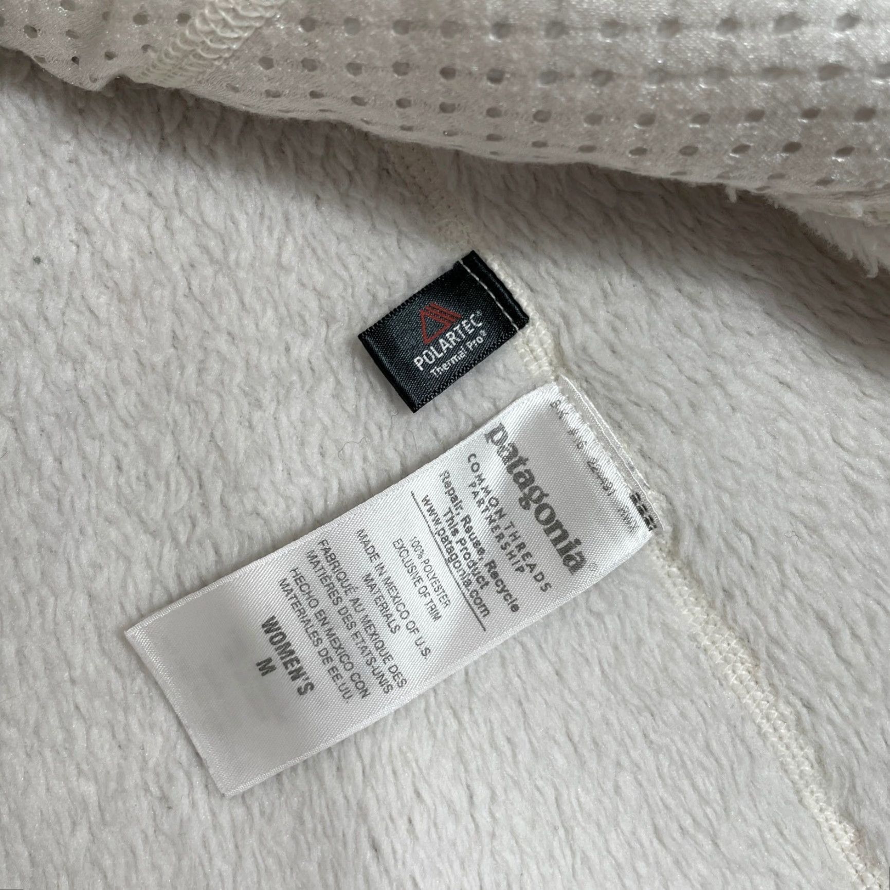 Patagonia Patagonia Re-Tool Snap-T Fleece Vest Womens M White Polartec Thermal Pro Vest Size M / US 6-8 / IT 42-44 - 3 Thumbnail