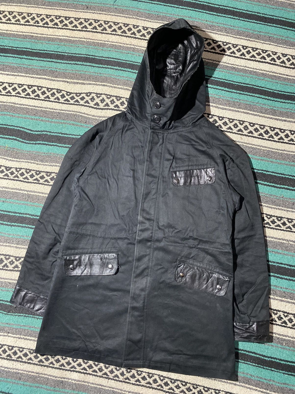Diet Butcher Slim Skin AW2015 "Feather to Snow" Sheep Leather Parka Size US M / EU 48-50 / 2 - 2 Thumbnail