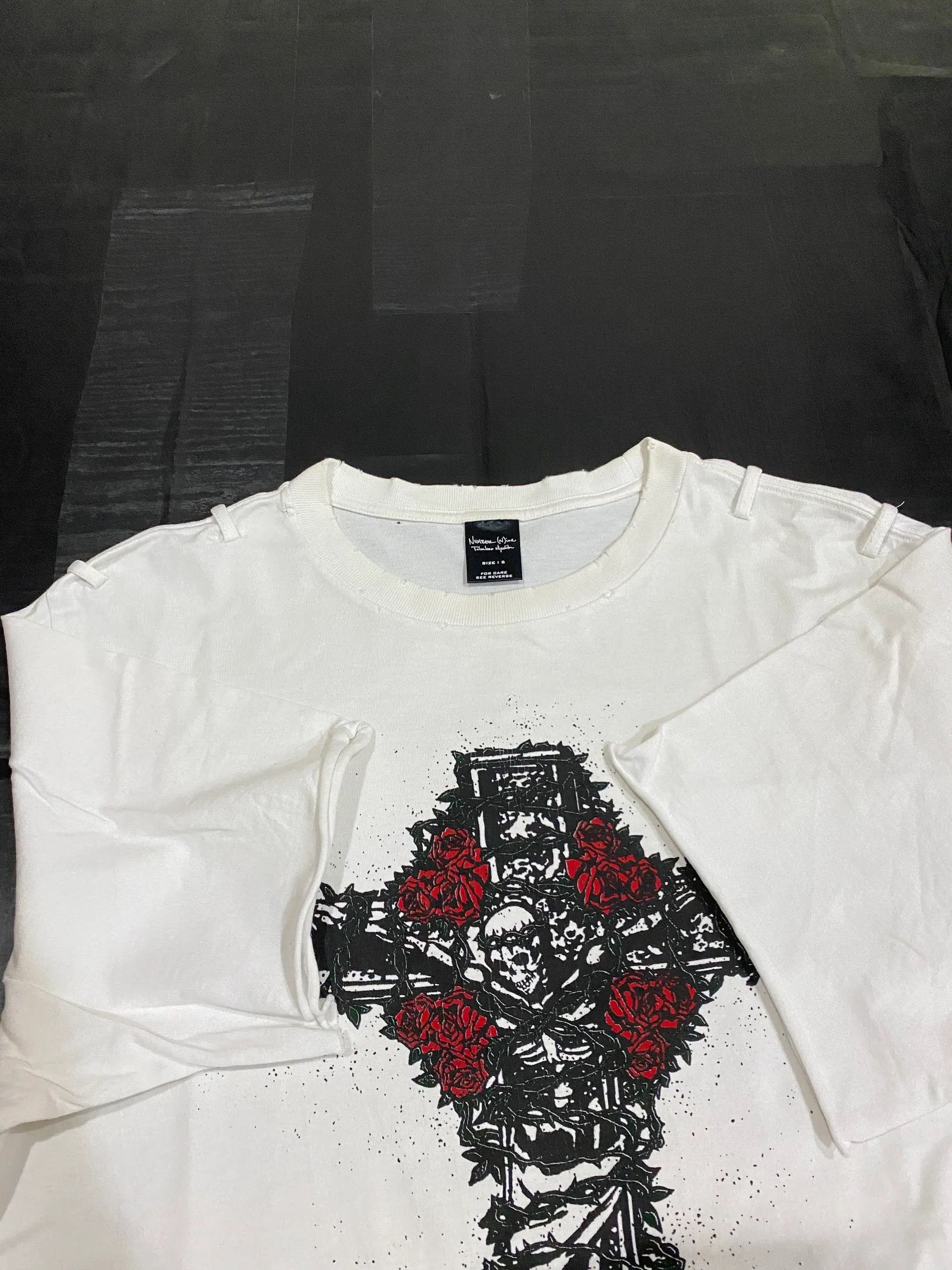 Number (N)ine SS06 Skeleton Cross Tee Size US XXL / EU 58 / 5 - 6 Thumbnail