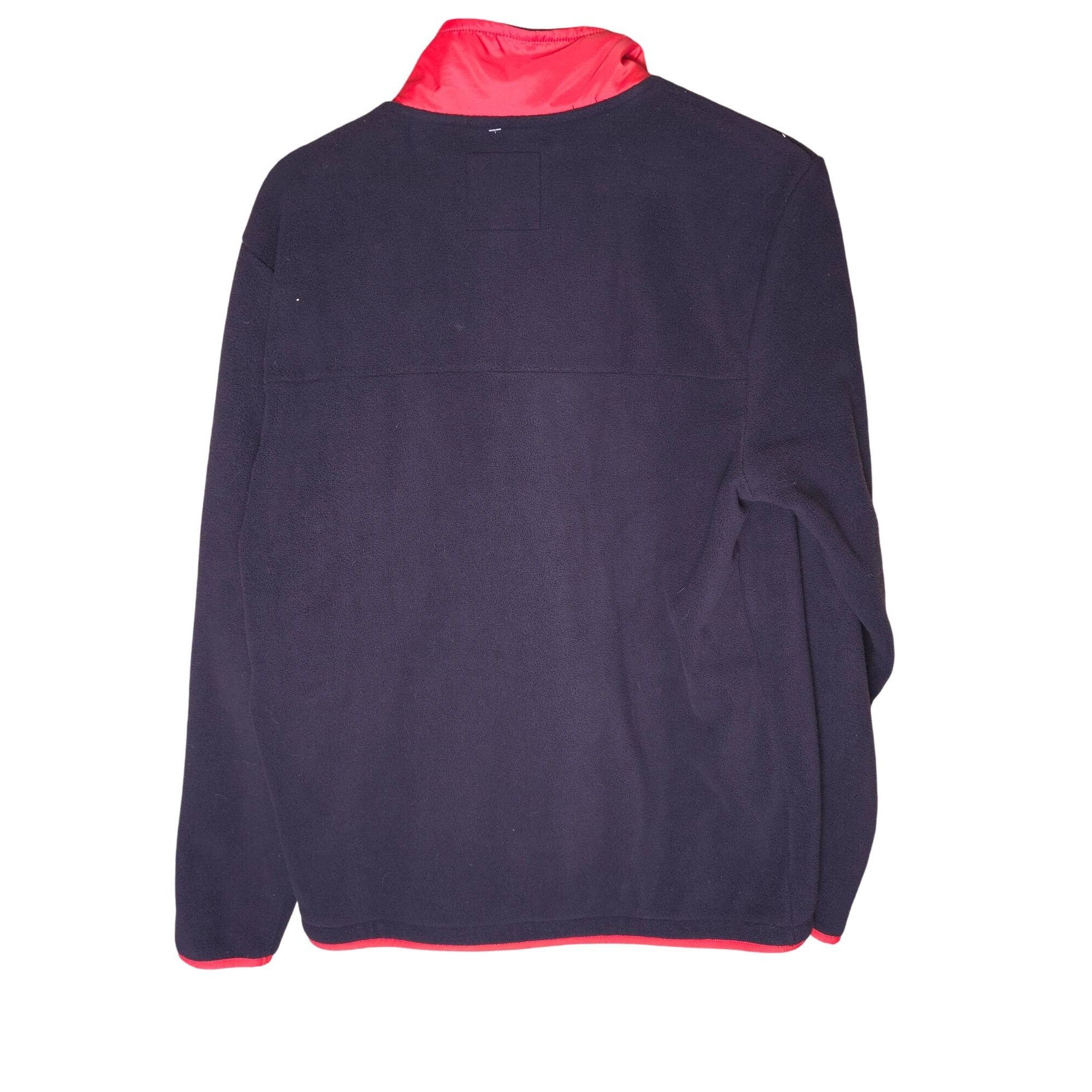 Vans Vans Mens Black & Red Fleece Pullover Jacket Small Half-Zip Size US S / EU 44-46 / 1 - 9 Thumbnail