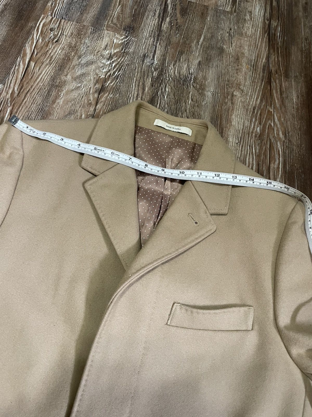 Club Monaco Overcoat / Chesterfield Top Coat Single Breasted Camel Brown Size US S / EU 44-46 / 1 - 10 Thumbnail