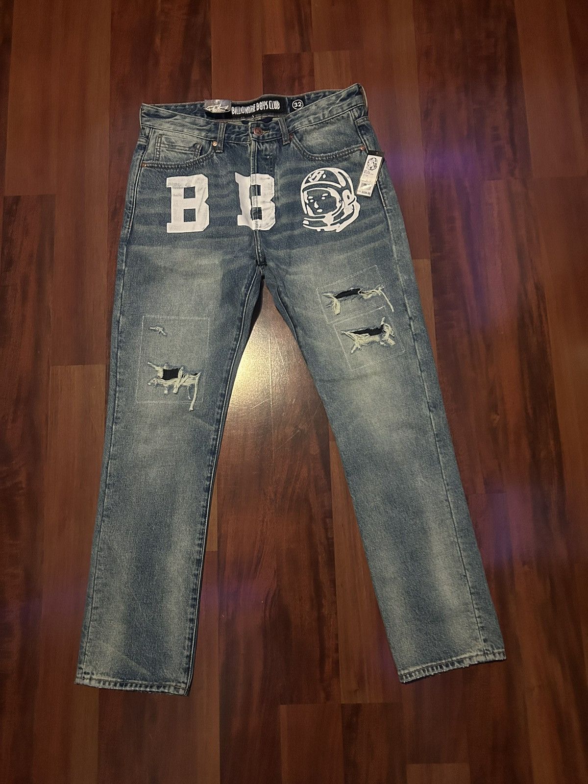 image of Billionaire Boys Club Galactic Jeans in Blue, Men's (Size 32)