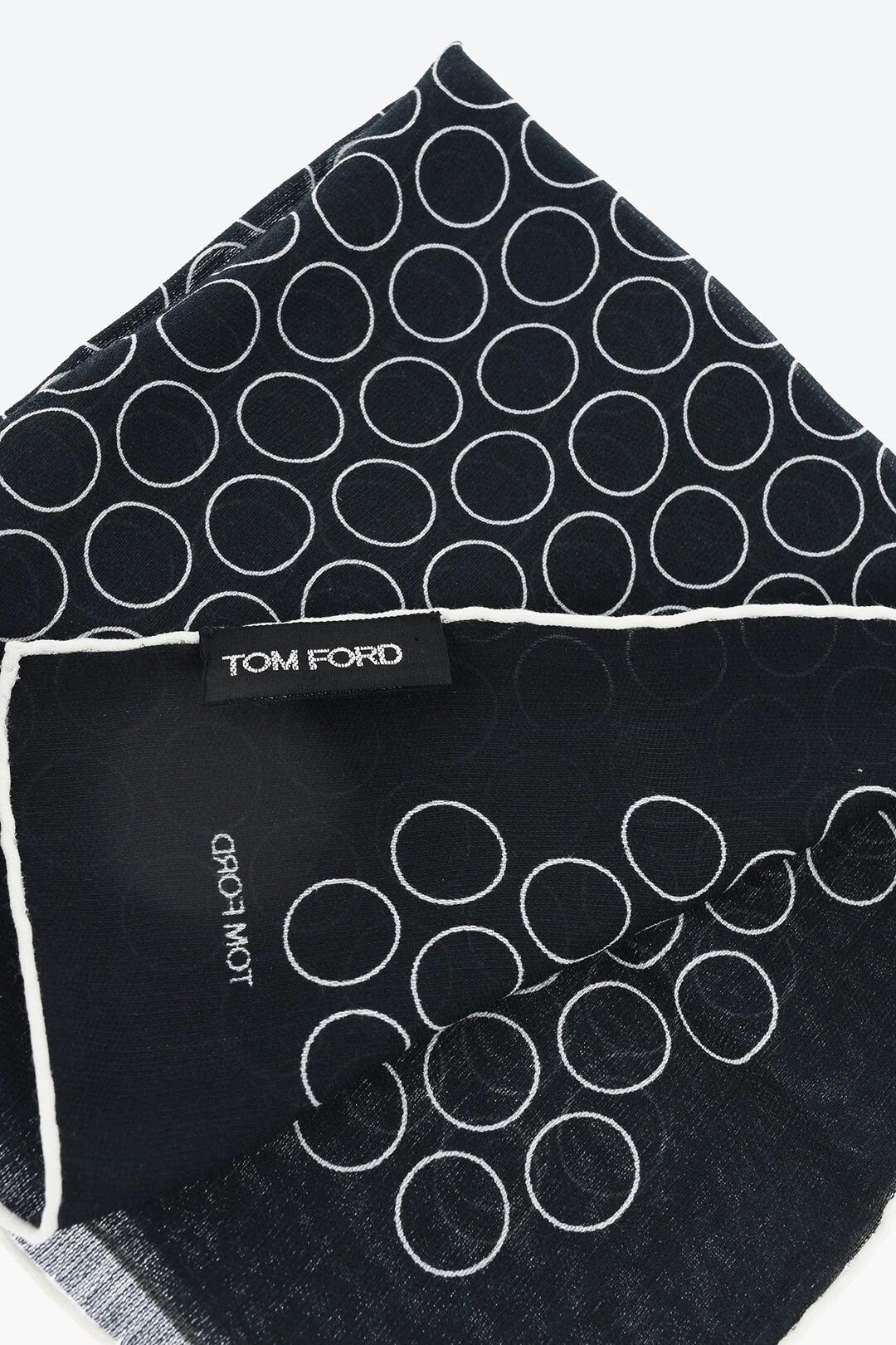 Tom Ford og1mm0426 Size: OS / Silk-Blend Scarf in Black Size ONE SIZE - 3 Thumbnail
