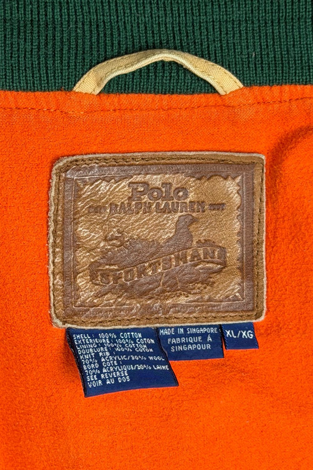 Polo Ralph Lauren FW93 Polo Sportsman Canvas Bomber | XL | Khaki/Forest/Blaze Size US XL / EU 56 / 4 - 16 Thumbnail