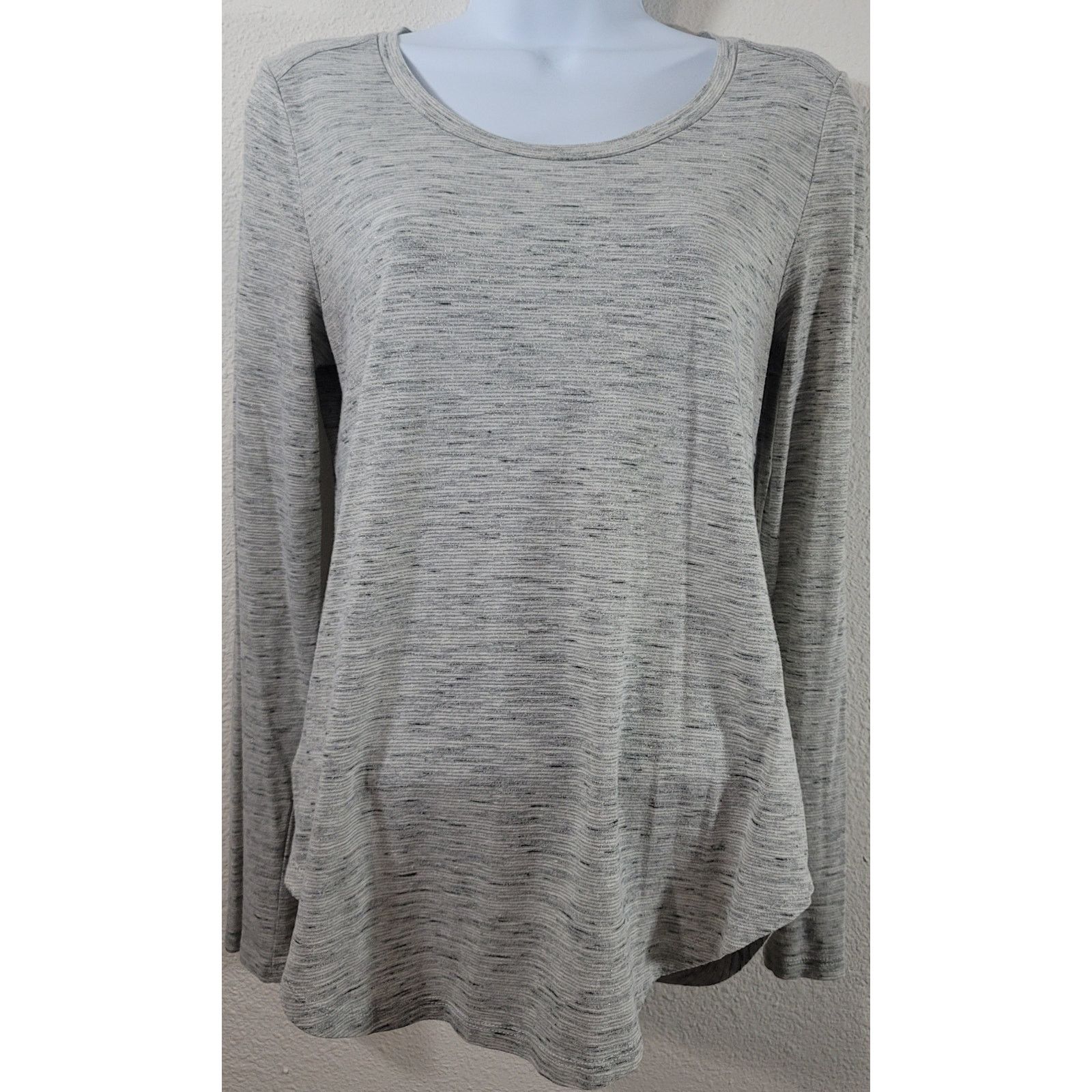 Other Loft Gray Heather Gold Metallic Top Medium Lightweight Soft Size M / US 6-8 / IT 42-44 - 1 Thumbnail