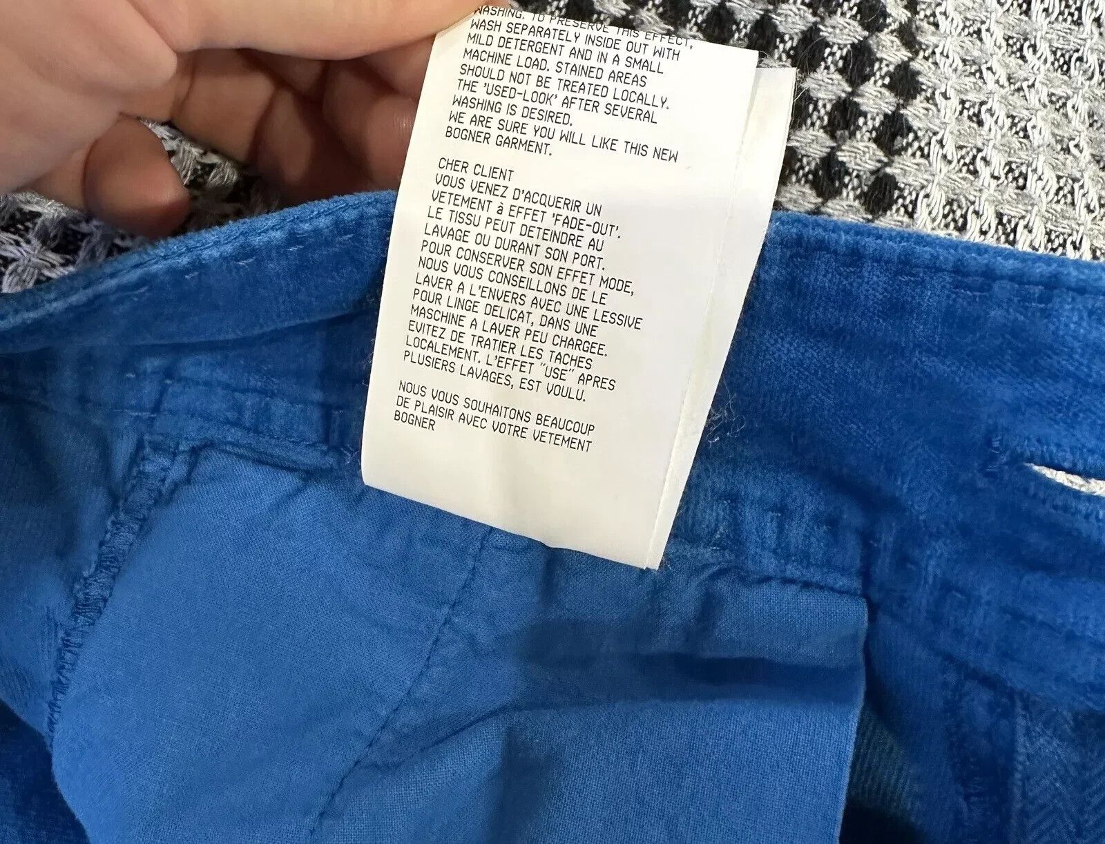 Bogner BOGNER Velvet Velour Blue Pants Trousers Womens size US-4 Size 27" / US 4 / IT 40 - 16 Thumbnail