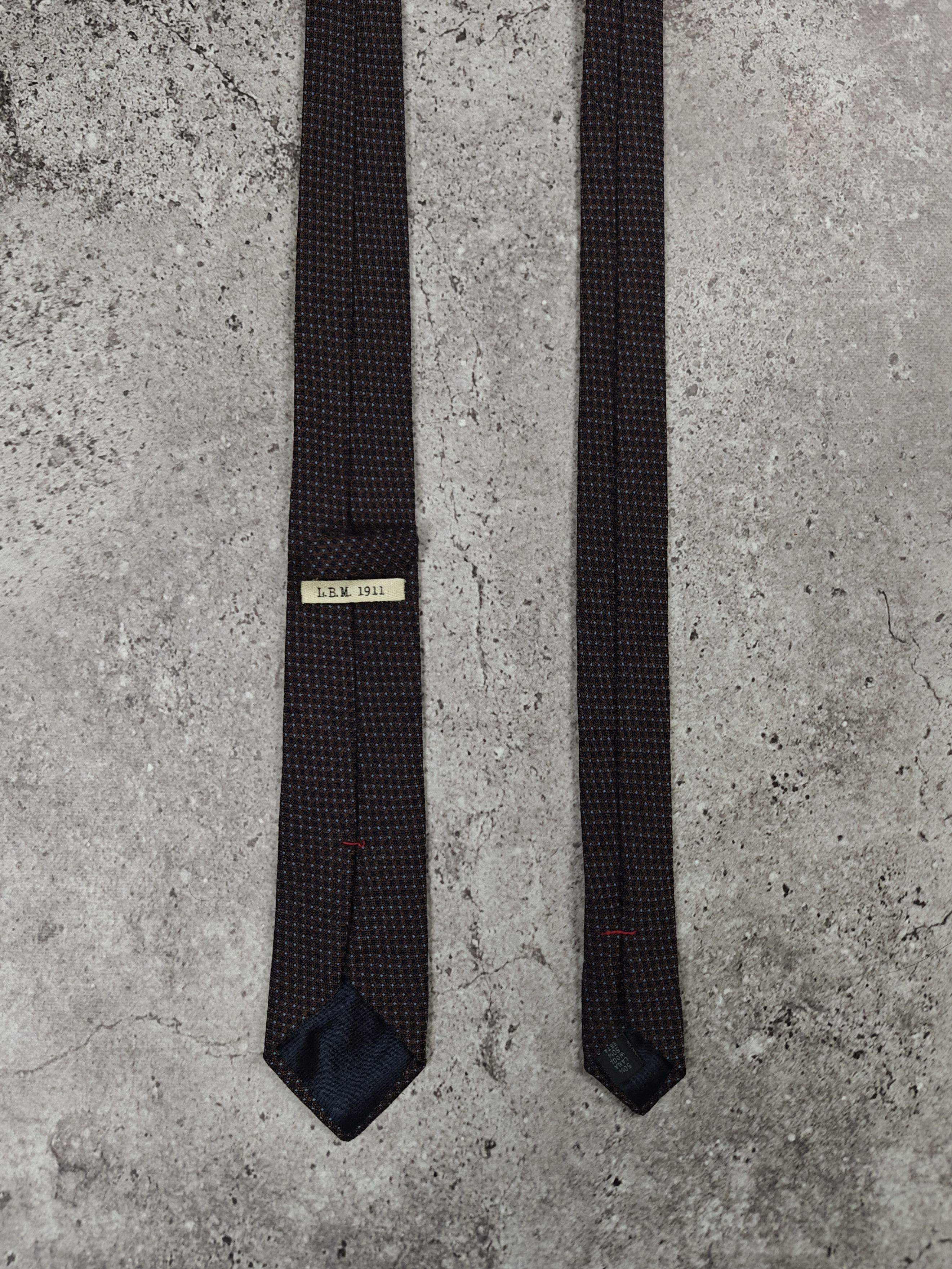 L.B.M. 1911 L.B.M. 1911 Tie Wool/Silk Brown Italy Size ONE SIZE - 5 Thumbnail