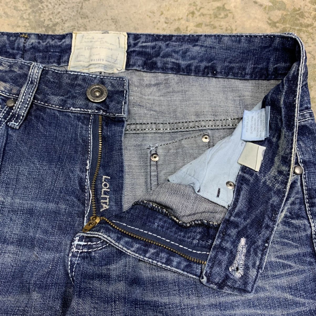 If Six Was Nine Lolita Jean by Concept Club Clawmark Distressed Denim Size US 34 / EU 50 - 10 Thumbnail
