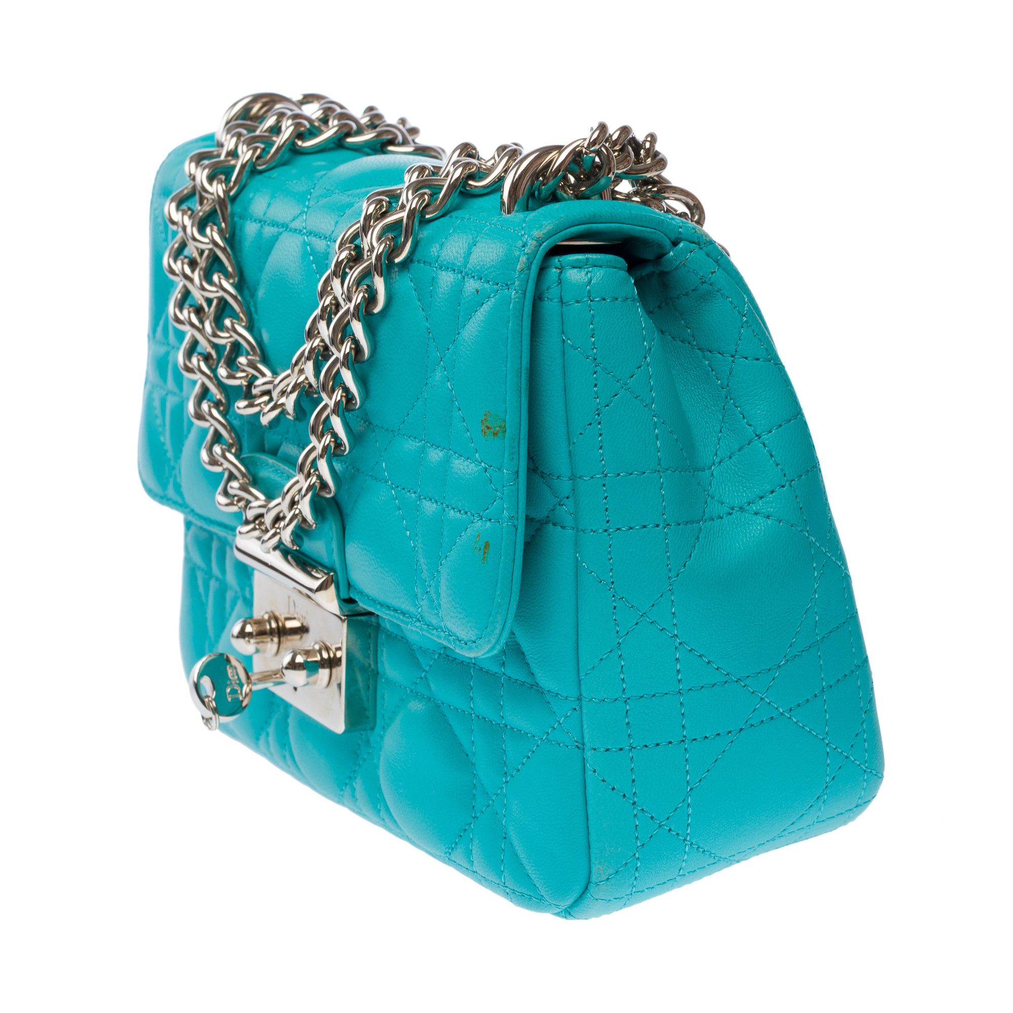Dior DIOR Bag MISS DIOR in Blue Leather Size ONE SIZE - 5 Thumbnail