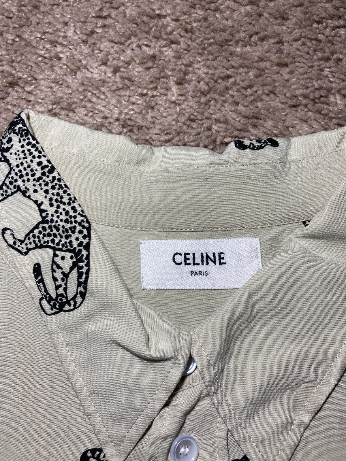 Celine SS22 Celine Jaguar Animal Print Viscose Feline Tailcoat Hedi Size US XS / EU 42 / 0 - 6 Thumbnail