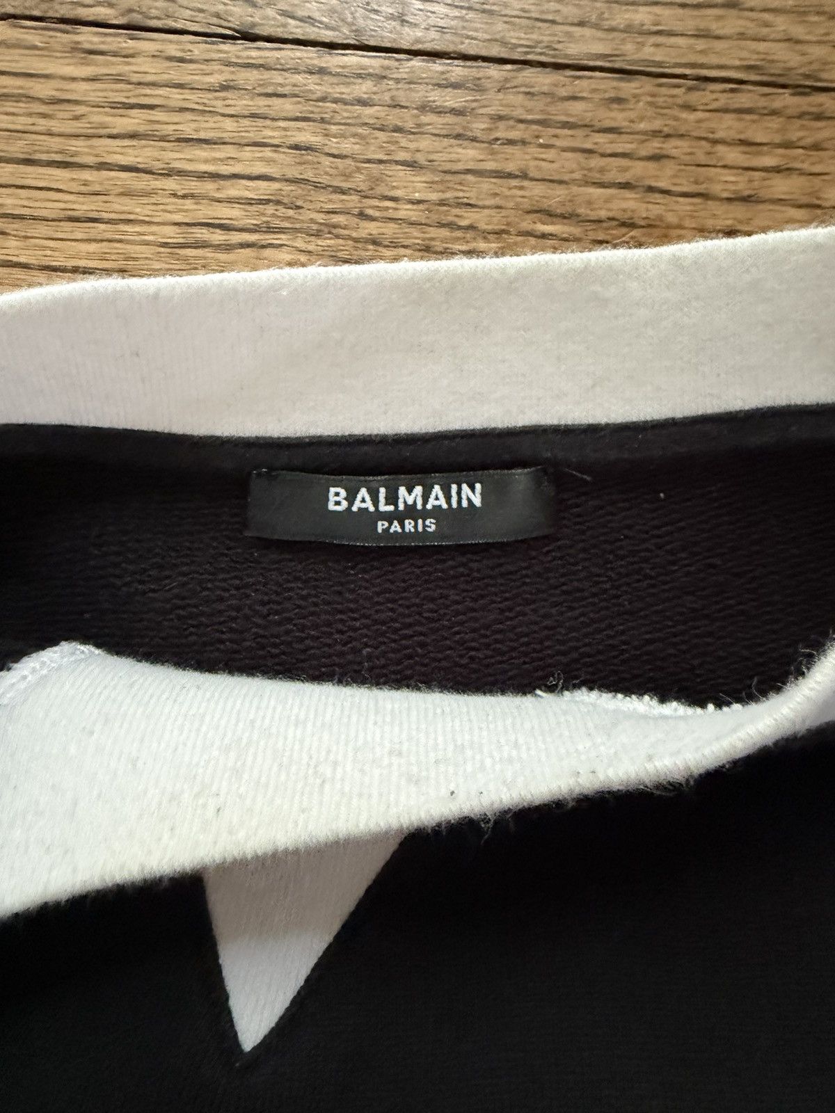 Balmain Balmain B&W Colorblock Sweatshirt Size US M / EU 48-50 / 2 - 3 Thumbnail