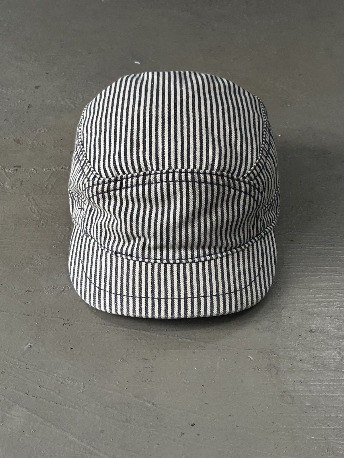 Vintage Vintage Gap Kapital Style Hickory Short Brim Conducter Hat Size ONE SIZE - 3 Thumbnail