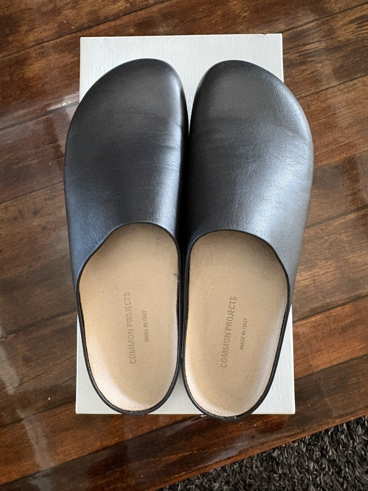 Common Projects *New* Common Project Black Leather Clog | Grailed