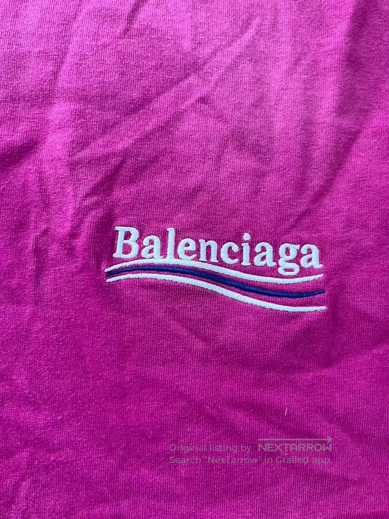 Balenciaga balenciaga casual logo print short sleeve t. Size XS / US 0-2 / IT 36-38 - 3 Thumbnail