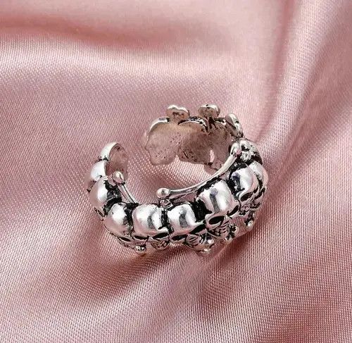 Other Mini Skulls Adjustable Punk Gothic Retro Unisex Ring Size ONE SIZE - 3 Thumbnail