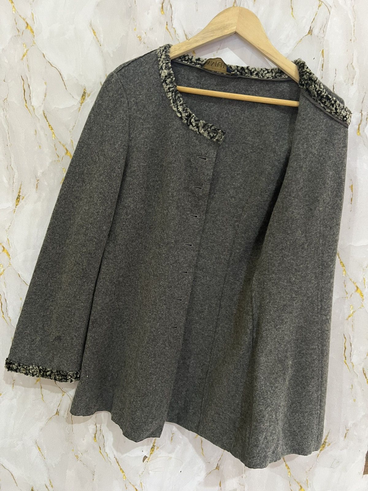 Designer Vintage Mariella Burani Jacket Made in Italy Size M / US 6-8 / IT 42-44 - 9 Thumbnail