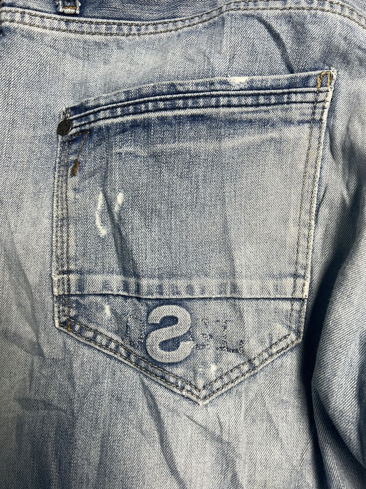 Desigual Desigual Men's Distressed Denim Jeans (47) Size US 38 / EU 54 - 15 Thumbnail