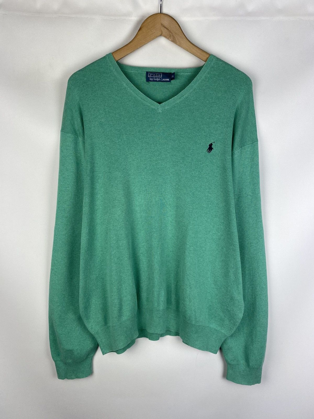 Polo Ralph Lauren Polo by Ralph Lauren vintage men’s v-neck sweater pullover Size US XL / EU 56 / 4 - 1 Thumbnail