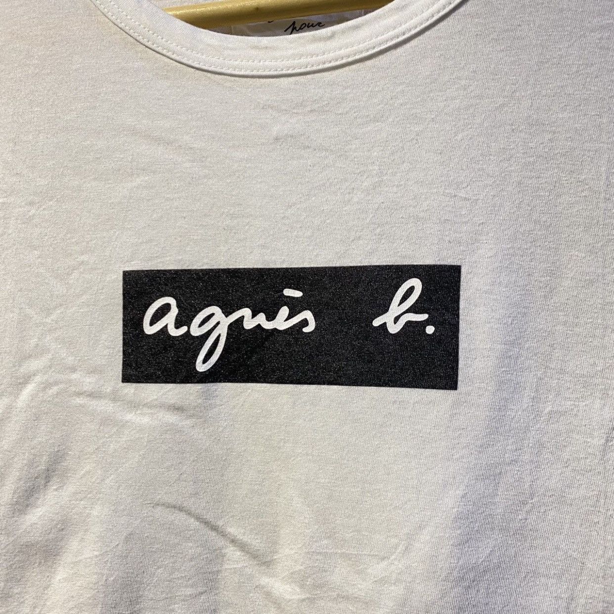agnes b. Agnes B. Box Logo By Adam Et Rope T-Shirts Size US L / EU 52-54 / 3 - 3 Thumbnail
