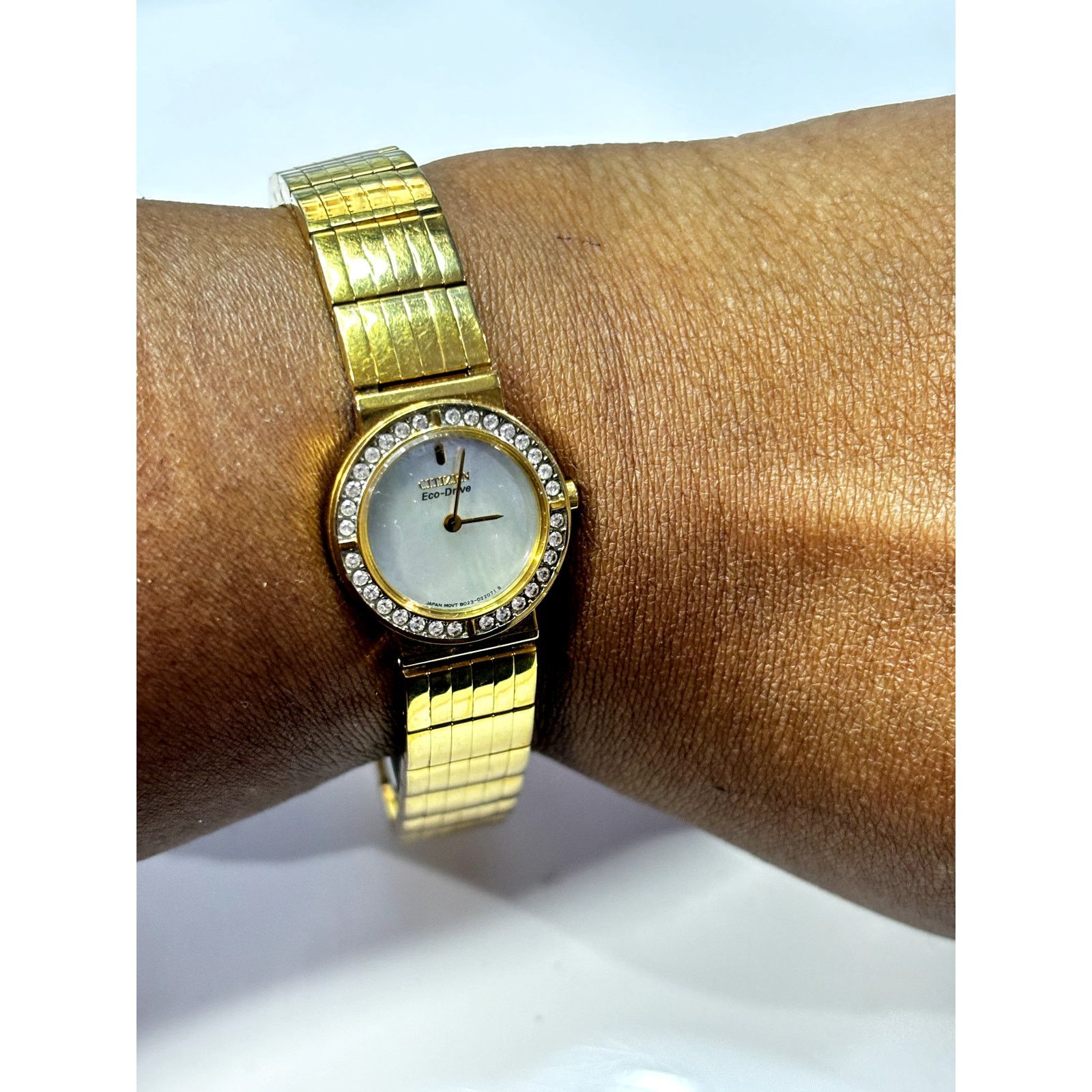 Citizen CITIZEN Women's Eco-Drive Gold-Plated Mother of Pearl Watch Size ONE SIZE - 7 Thumbnail