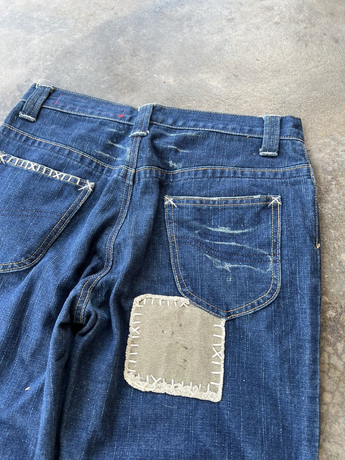 Japanese Brand Style Operation Custom Sashiko Boro Patches Jeans Size US 29 - 9 Thumbnail