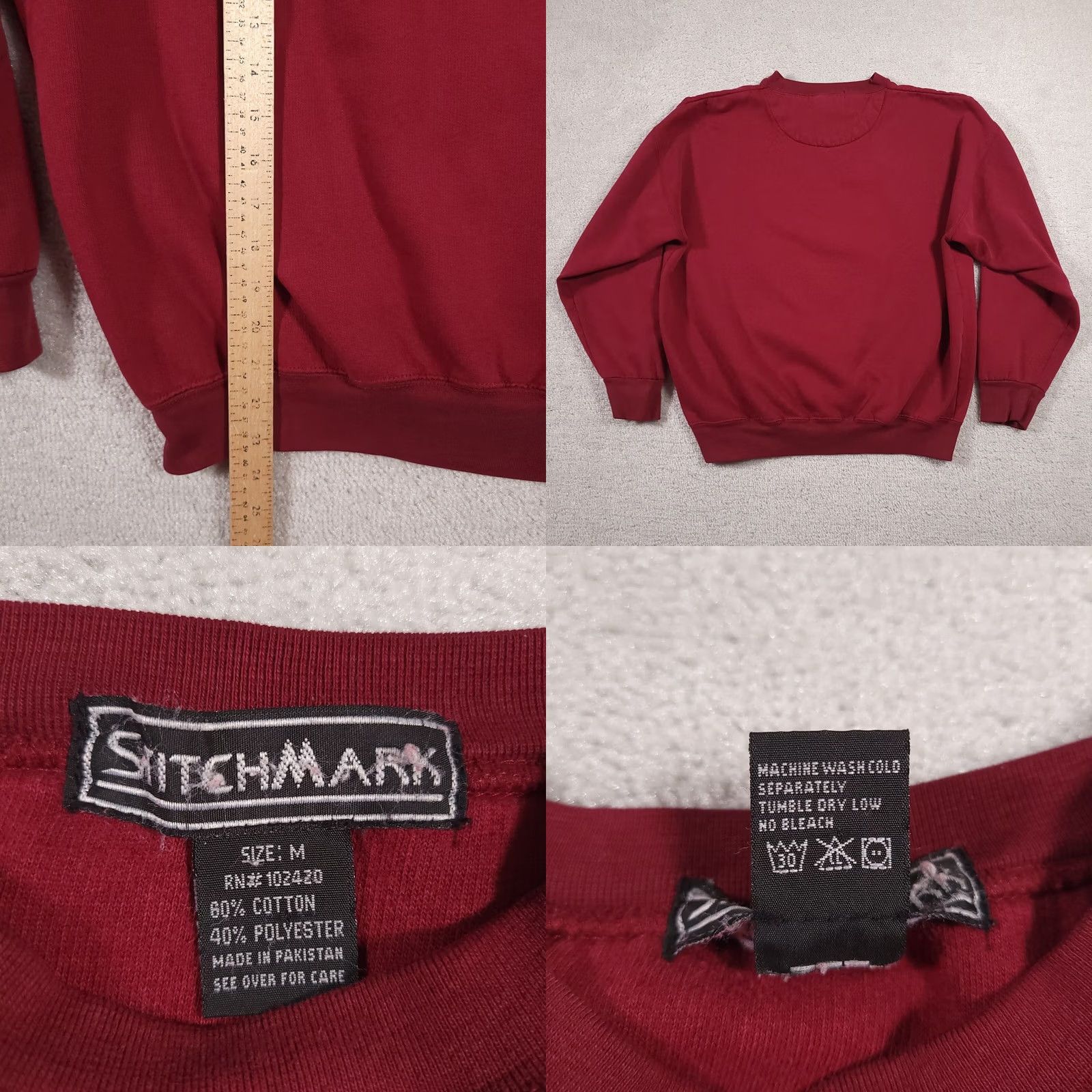 Vintage VINTAGE South Padre Island Sweatshirt Men's M Red 90s Crewneck Pullover Size US M / EU 48-50 / 2 - 8 Thumbnail