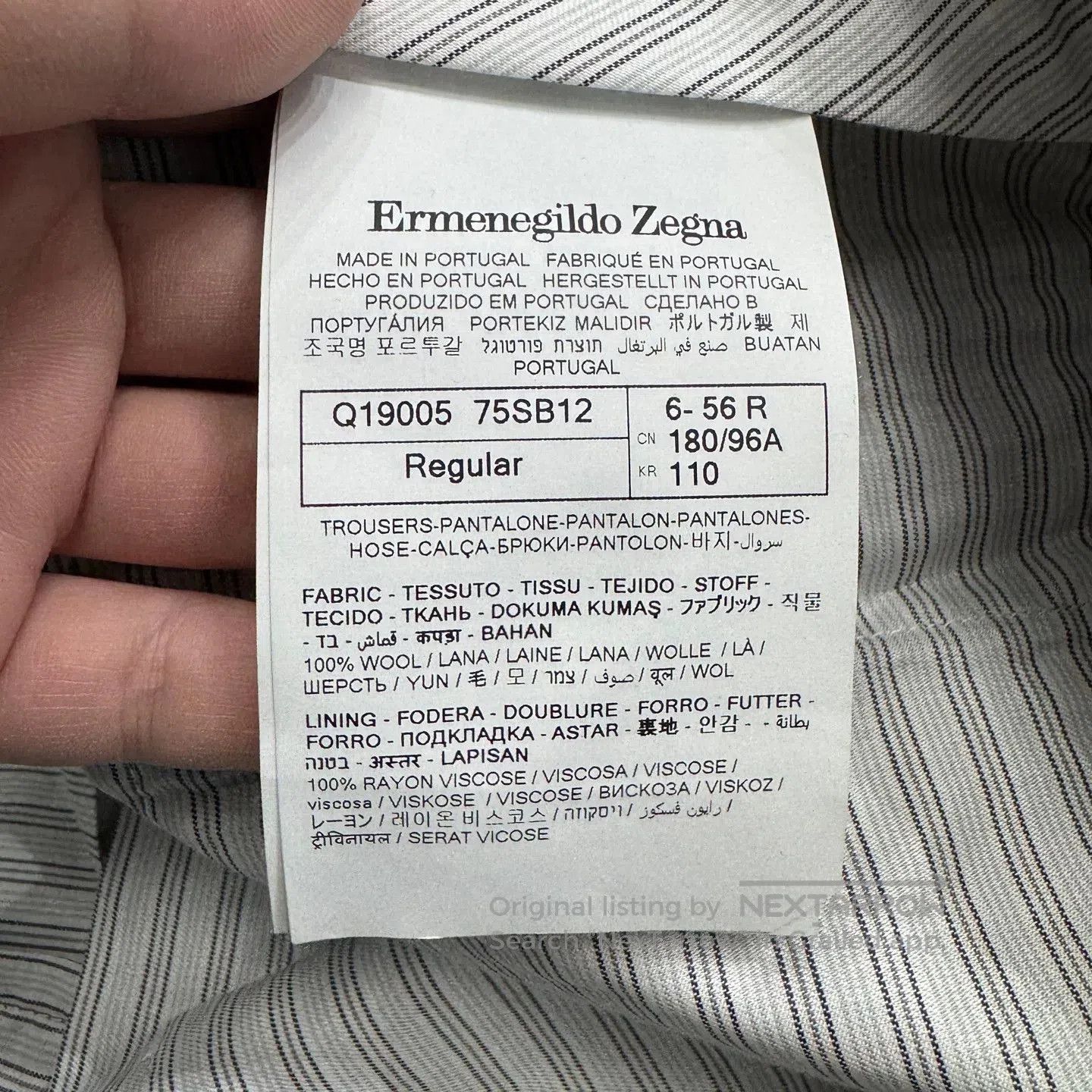 Ermenegildo Zegna Ermenegildo Zegna Wool Casual Pants. Size US 40 / EU 56 - 3 Thumbnail