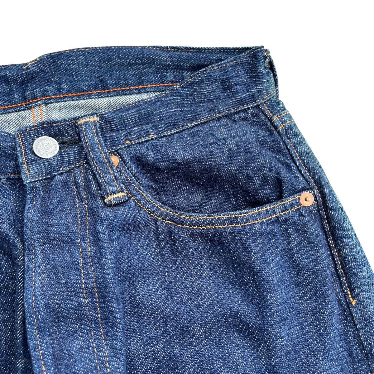 45rpm × Japanese Brand Vintage 45RPM Selvedge Red Line Indigo Denim Pants Size US 29 - 5 Thumbnail