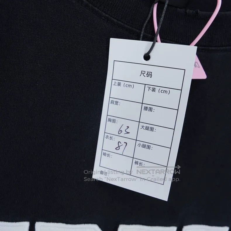 Balenciaga Balenciaga FREE Letter Black Destroyed Short Sleeve Size US M / EU 48-50 / 2 - 6 Thumbnail