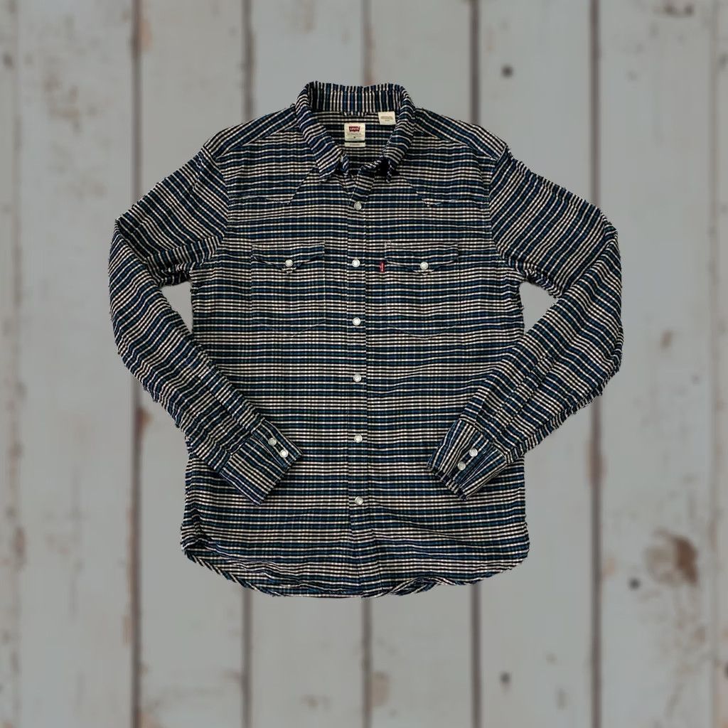 Levi's VINTAGE Levi's corduroy pearl snap shirt Mens Medium Green Long Sleeve Western Size US M / EU 48-50 / 2 - 1 Thumbnail