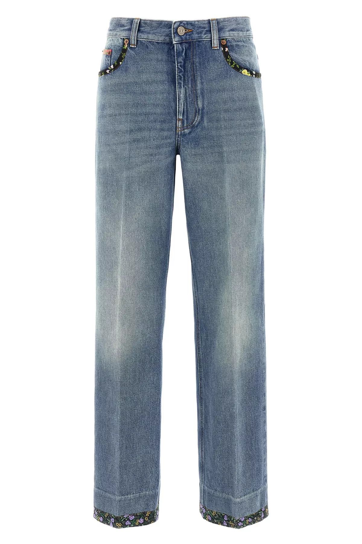 Valentino Garavani floral jeans