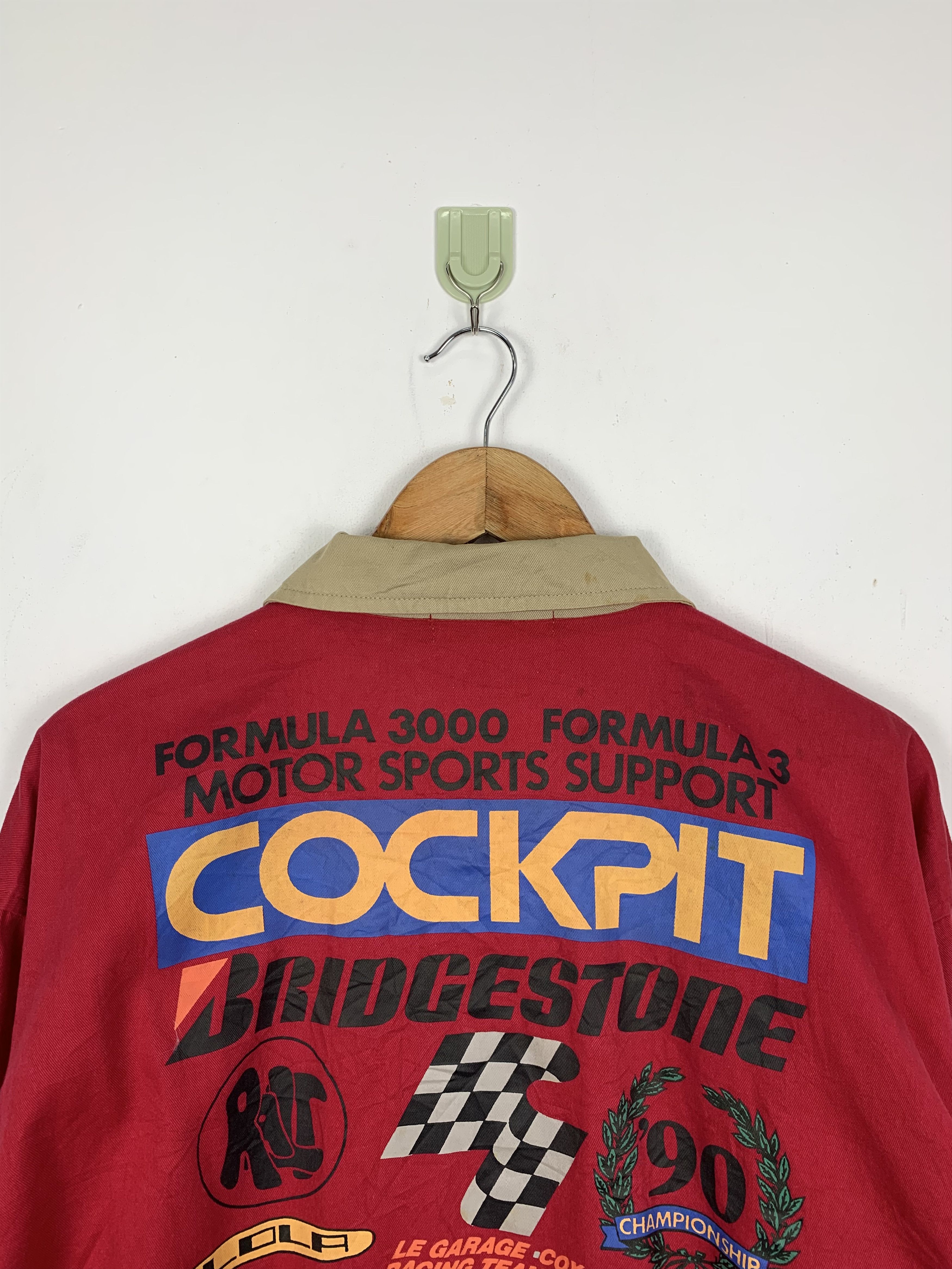 Vintage Vintage 80s Bridgestone Cockpit Racing Bomber Jacket J1370 Size US M / EU 48-50 / 2 - 2 Thumbnail