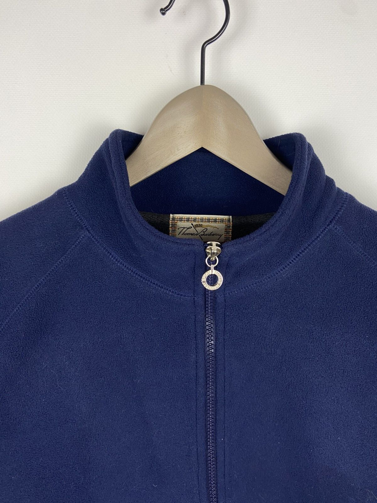 Burberry Vintage Thomas Burberry Sport Womens 1/4 Zip Fleece Sweater Size L / US 10 / IT 46 - 3 Thumbnail