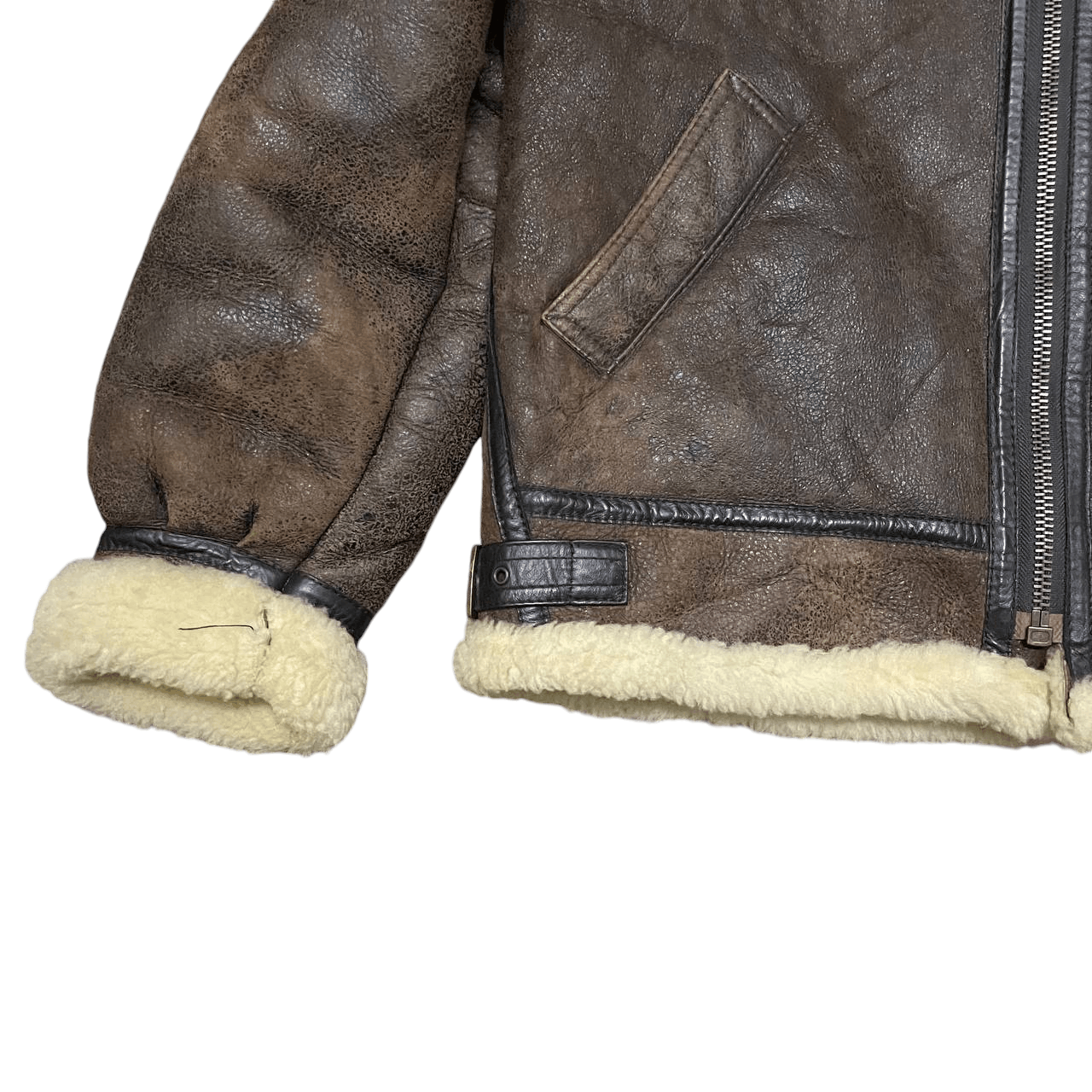 Harley Davidson Vintage Harley Davidson Motorcycle Sheepskin Leather Jacket Size US S / EU 44-46 / 1 - 3 Thumbnail