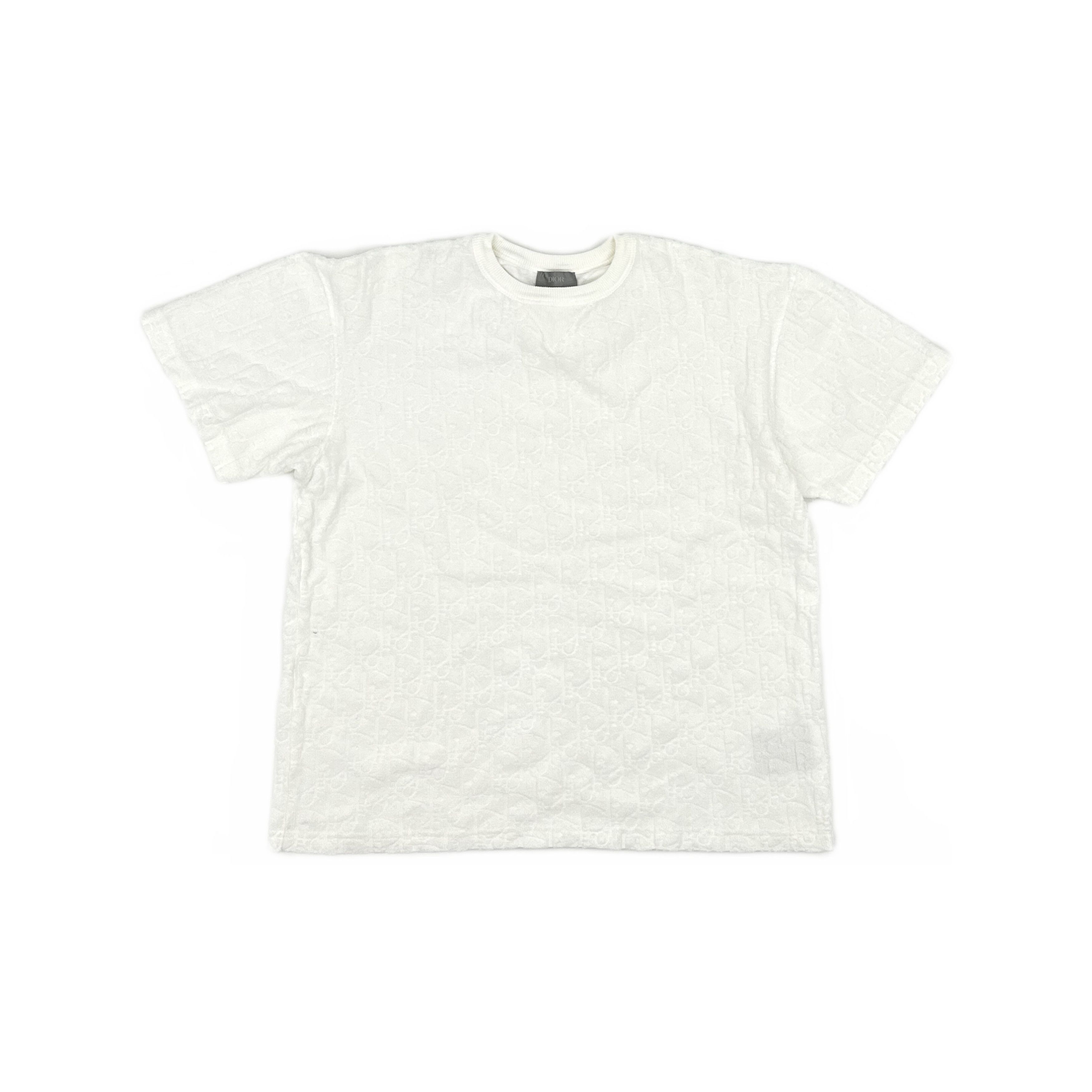 Dior Dior Oblique All-Over Print Cotton T-Shirt White XS Size US XS / EU 42 / 0 - 1 Thumbnail