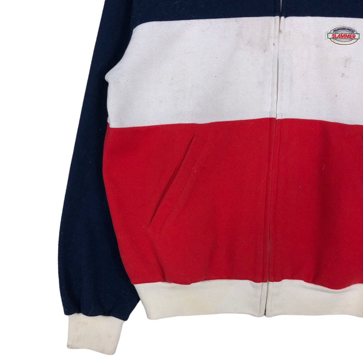 Japanese Brand 🔥Vintage Bomber Jacket Double Colour Munsingwear Slammer Size US M / EU 48-50 / 2 - 4 Thumbnail