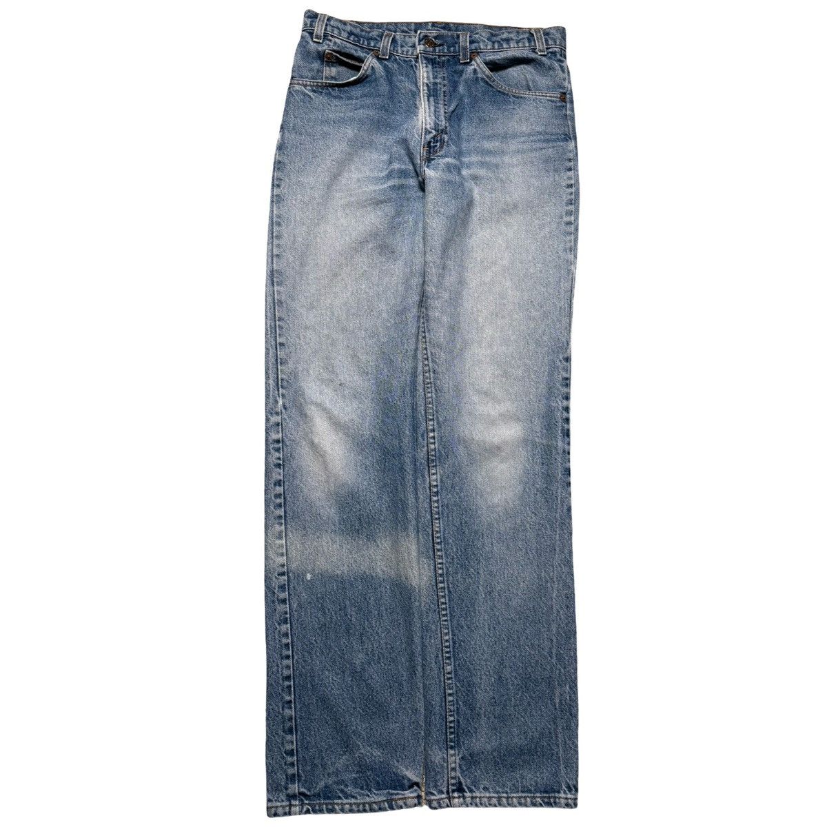 Levi's Vintage 80s Levi's Light Wash 509 0217 Orange Tab Jeans 33 Size US 33 - 4 Thumbnail