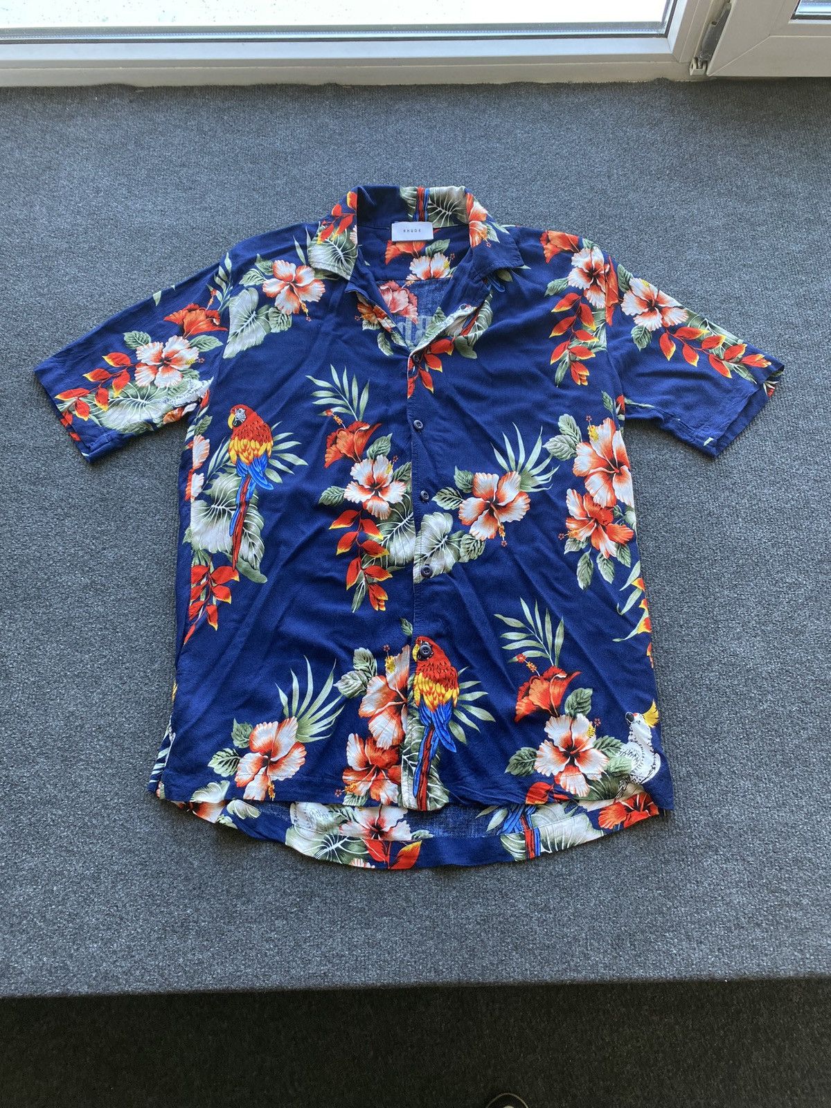 Rhude 🔥Designer Luxury Rhude Hawaii Short sleeve Shirt button up S Size US S / EU 44-46 / 1 - 2 Thumbnail