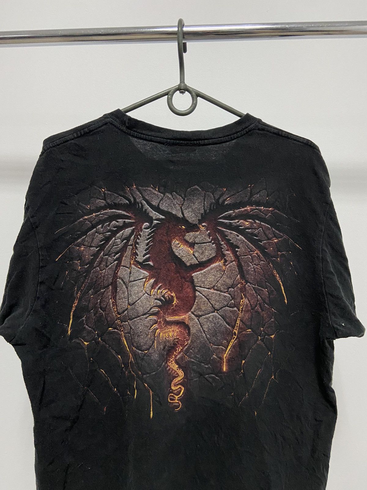 Japanese Brand × Vintage Spiral Dragon Japanese T Shirt Vintage Big Logo Print Rock Size US L / EU 52-54 / 3 - 4 Thumbnail