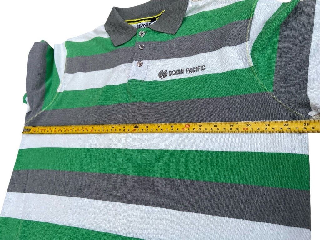 Ocean Pacific Ocean Pacific Polo Shirt Men XL Striped Short Sleeve Size US XL / EU 56 / 4 - 6 Thumbnail