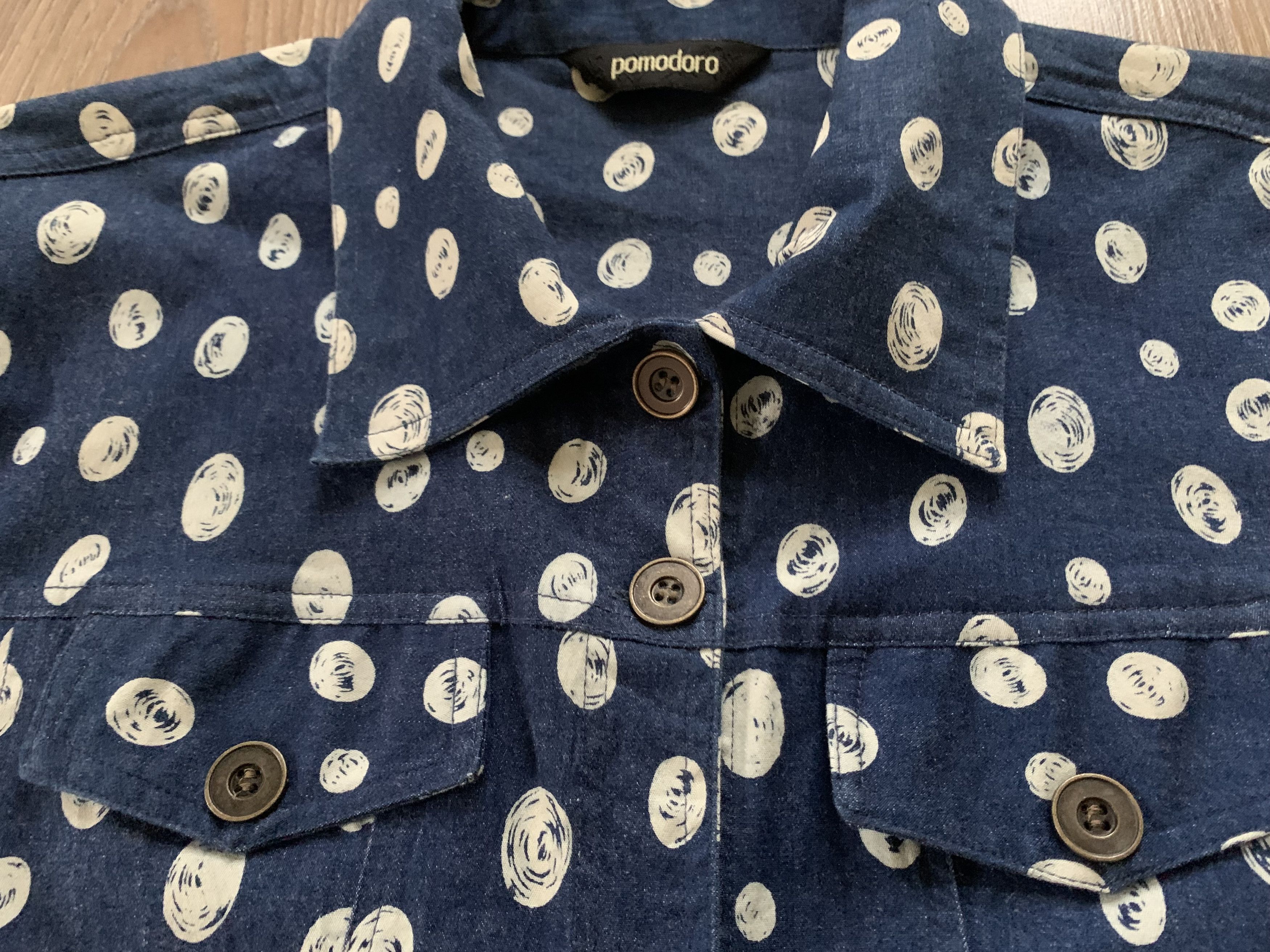 Other Vintage Pomodoro Quilted Denim Jacket Size M / US 6-8 / IT 42-44 - 5 Thumbnail