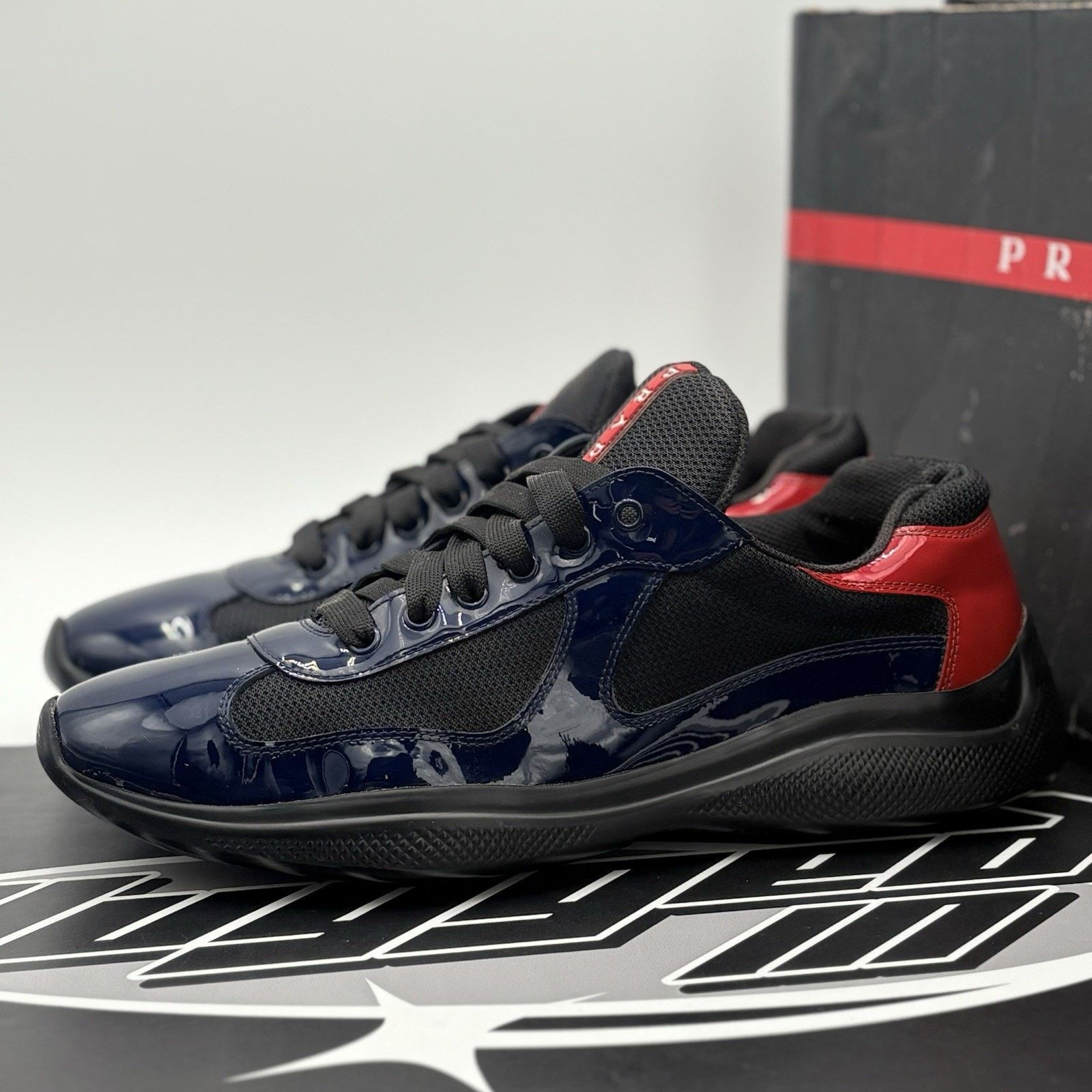 Prada Prada Americas Cup ' Navy Red ' | GREAT CONDITION! Size US 11 / EU 44 - 1 Thumbnail