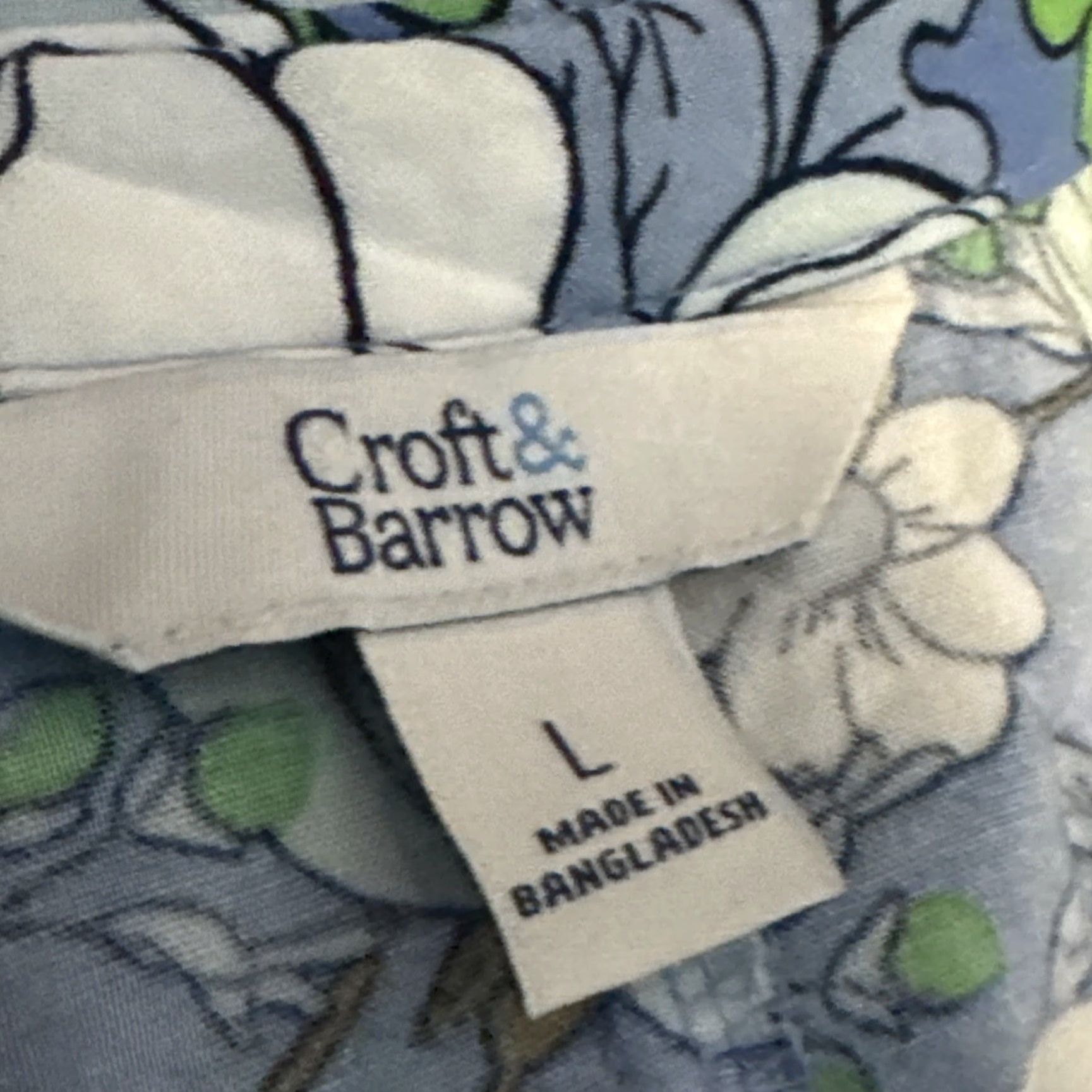 Croft & Barrow Croft & Barrow Blue White Flower Sleeveless Full Button Front Body Length Dress Women L Blue Floral A-Line Long Dress Size L / US 10 / IT 46 - 4 Thumbnail