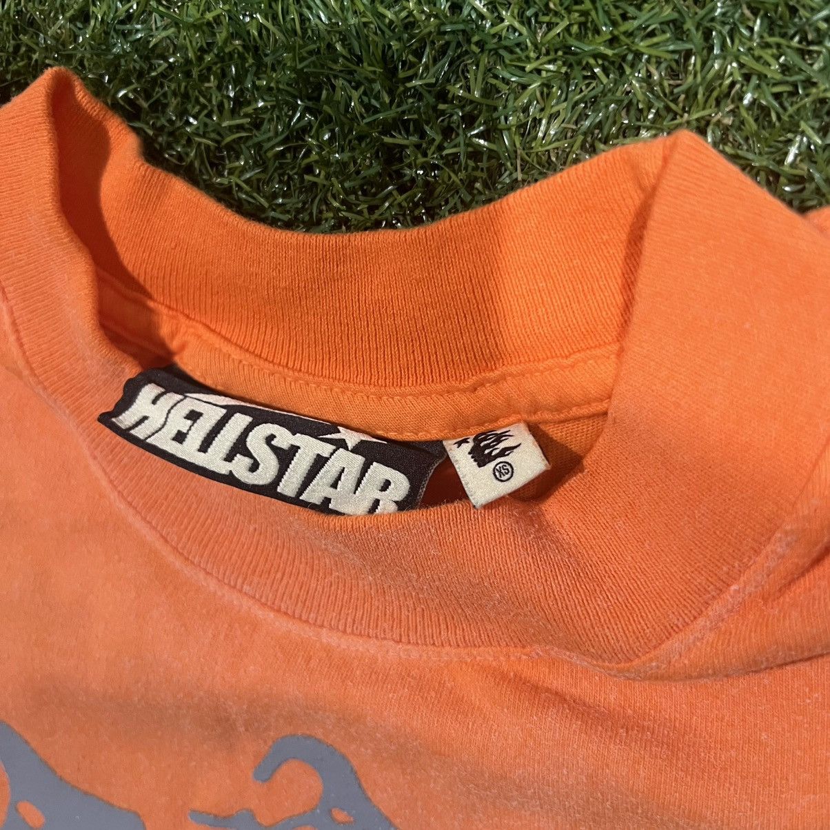 HELLSTAR Hellstar Orange Jesus Tee Size XS Size US XS / EU 42 / 0 - 2 Thumbnail
