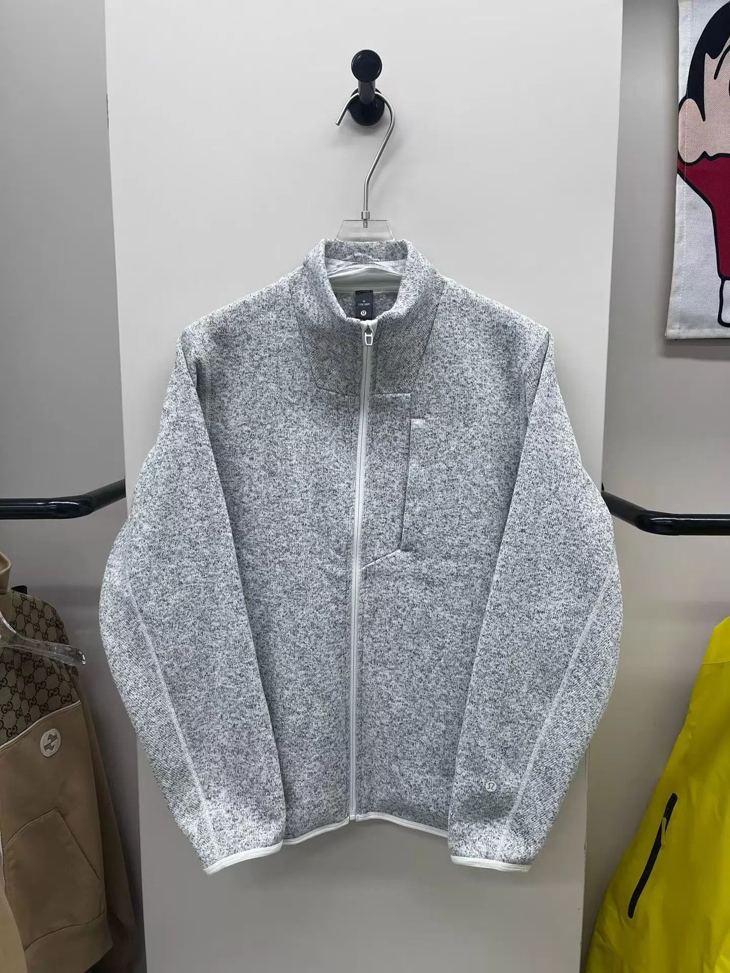 Lululemon lululemon Sojourn Fleece Collared Jacket Men's White M 99 Size US M / EU 48-50 / 2 - 1 Thumbnail