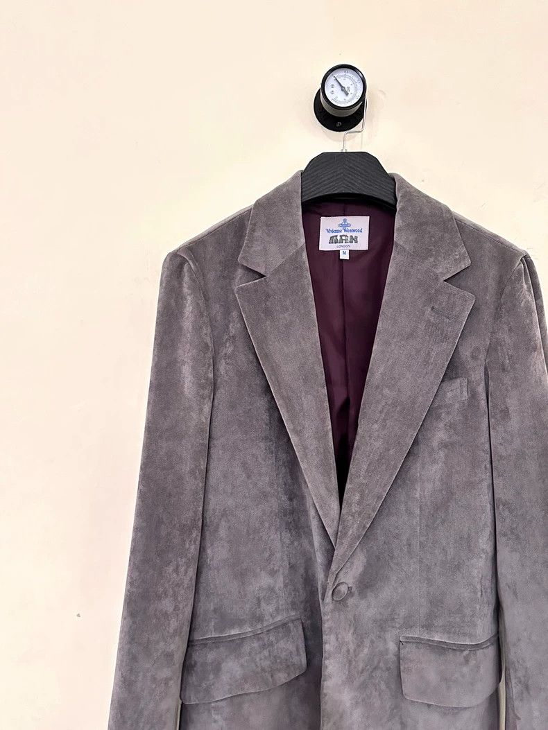 Vivienne Westwood Vivienne Westwood Gray velvet overcoat Size M / US 6-8 / IT 42-44 - 2 Thumbnail